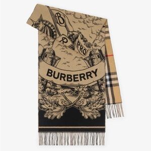 BURBERRY ❤️🌟WIDE REVERSIBLE EKD CASHMERE SCARF ⭐️